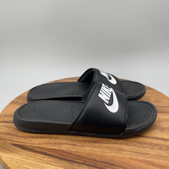Nike Benassi JDI Sandals Mens Size 13 Black Casual Slides Comfort Pool Beach
